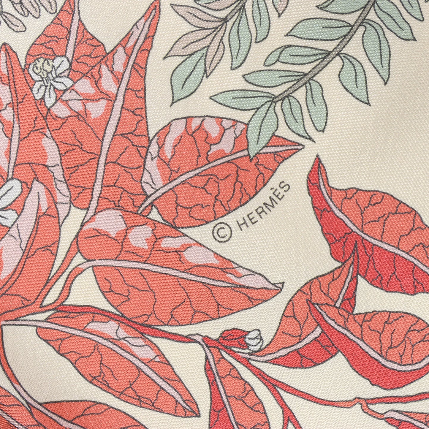 Hermès Carré Double face 90 "LES JARDIN DES PEINTRES" Silk handkerchief in Multicolor