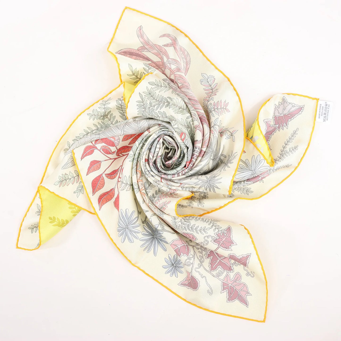 Hermès Carré Double face 90 "LES JARDIN DES PEINTRES" Silk handkerchief in Multicolor