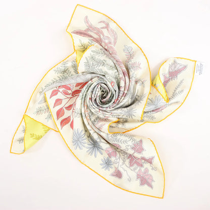 Hermès Carré Double face 90 "LES JARDIN DES PEINTRES" Silk handkerchief in Multicolor