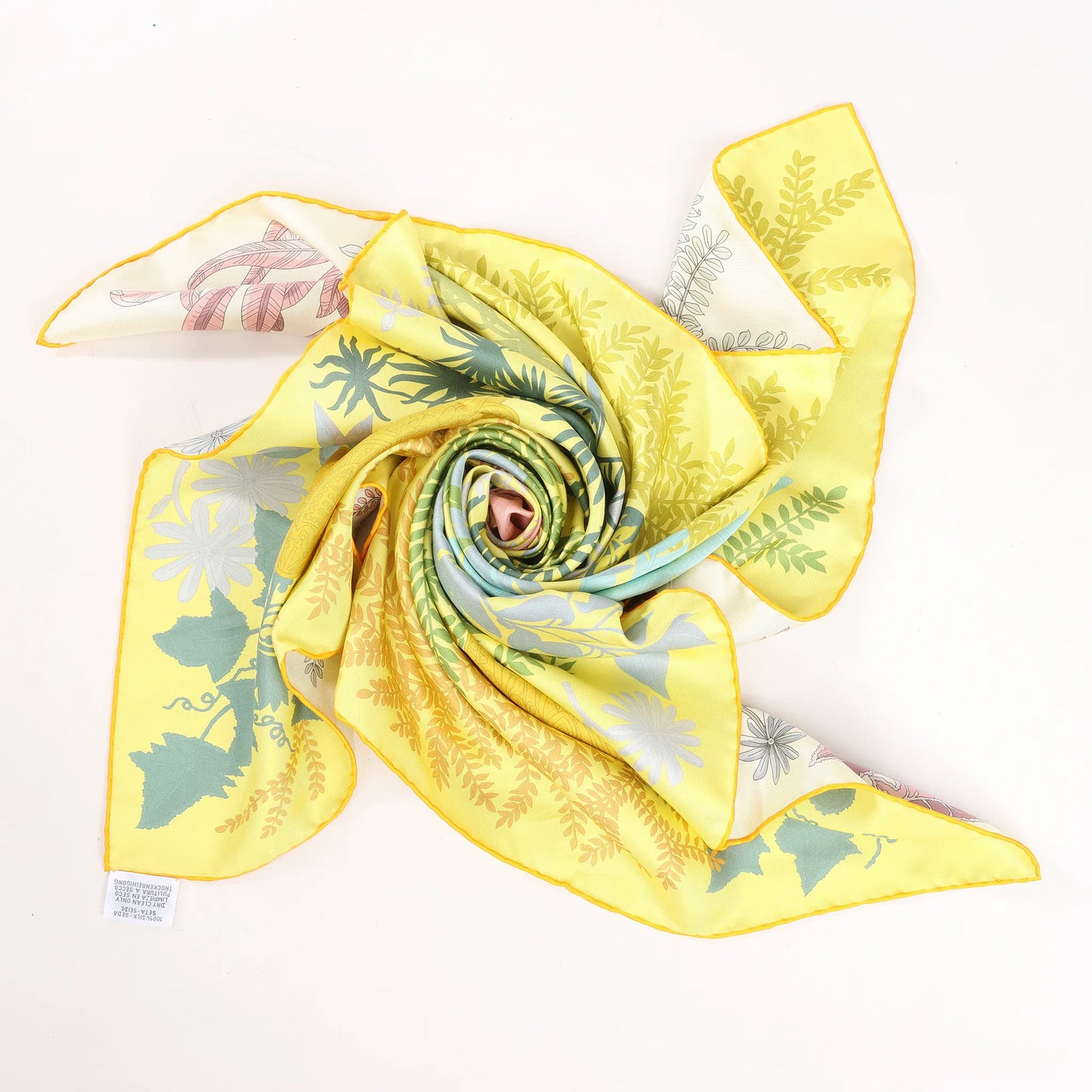 Hermès Carré Double face 90 "LES JARDIN DES PEINTRES" Silk handkerchief in Multicolor