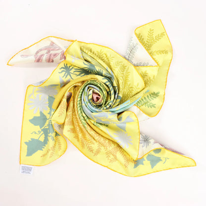 Hermès Carré Double face 90 "LES JARDIN DES PEINTRES" Silk handkerchief in Multicolor