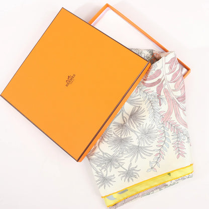 Hermès Carré Double face 90 "LES JARDIN DES PEINTRES" Silk handkerchief in Multicolor
