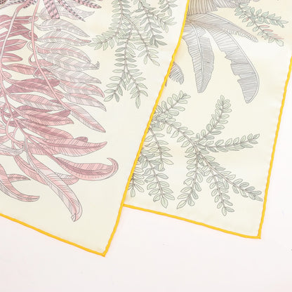 Hermès Carré Double face 90 "LES JARDIN DES PEINTRES" Silk handkerchief in Multicolor