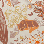 Hermès Carré 90 Double Face "le Charme d'Orphee Lured" Silk handkerchief in Yellow