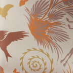 Hermès Carré 90 Double Face "le Charme d'Orphee Lured" Silk handkerchief in Yellow