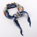 Hermès Carré 90 "EARLY AMERICA" 100% Silk Scarf in Navy