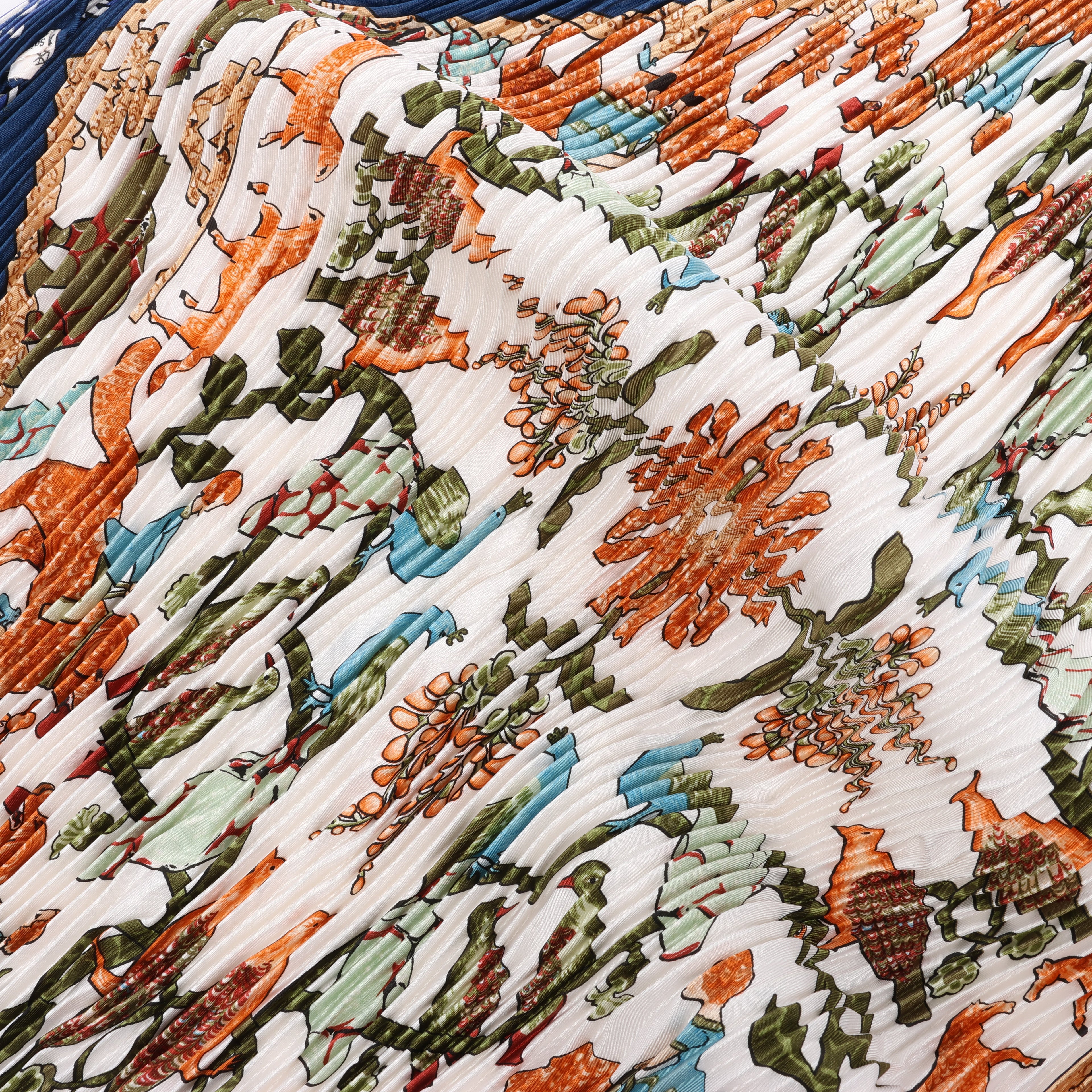 Hermès Carré 90 "EARLY AMERICA" 100% Silk Scarf in Navy