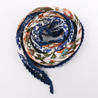 Hermès Carré 90 "EARLY AMERICA" 100% Silk Scarf in Navy
