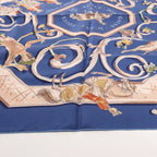 Hermès Carré 90 "ECOLE PORTUGAISE D'ART EQUESTRE" Silk handkerchief in Navy Blue