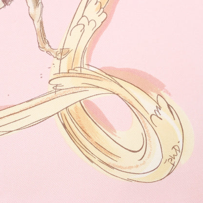 Hermès Carré 90 "ECOLE PORTUGAISE D'ART EQUESTRE" Silk handkerchief in Pink