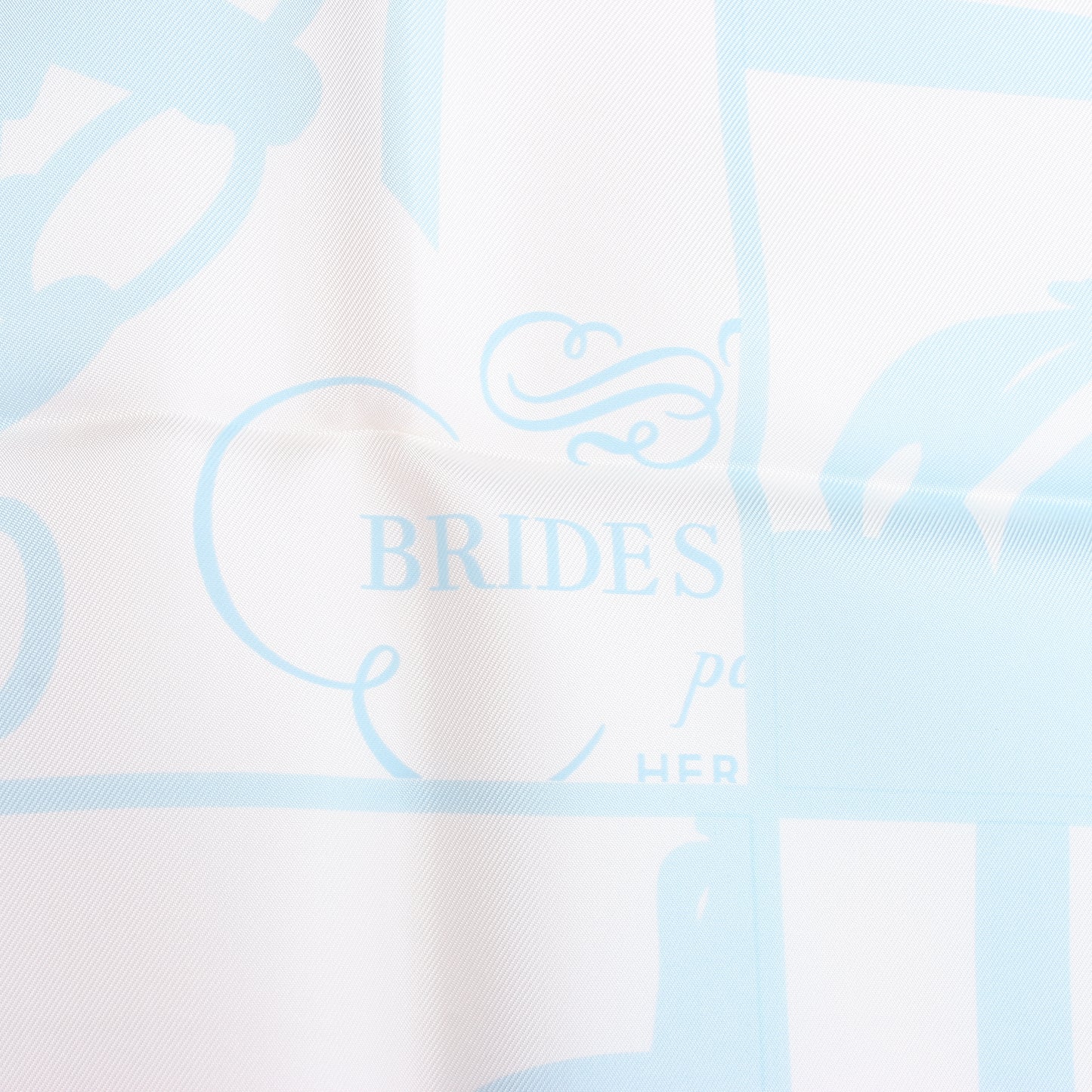 Hermès Carré 90 "EN DESORDRE" Foulard 100% Soie en Bleu