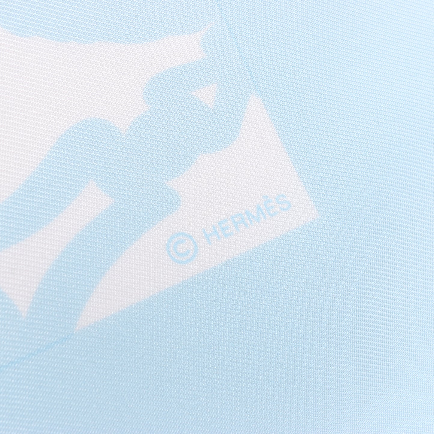 Hermès Carré 90 "EN DESORDRE" Foulard 100% Soie en Bleu