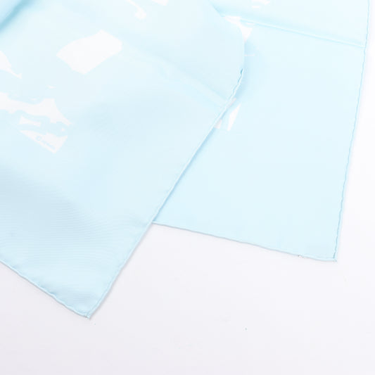 Hermès Carré 90 "EN DESORDRE" Foulard 100% Soie en Bleu