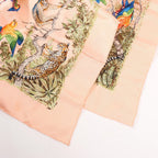 Hermès Carré 90 "EQUATEUR" Silk handkerchief in Pink