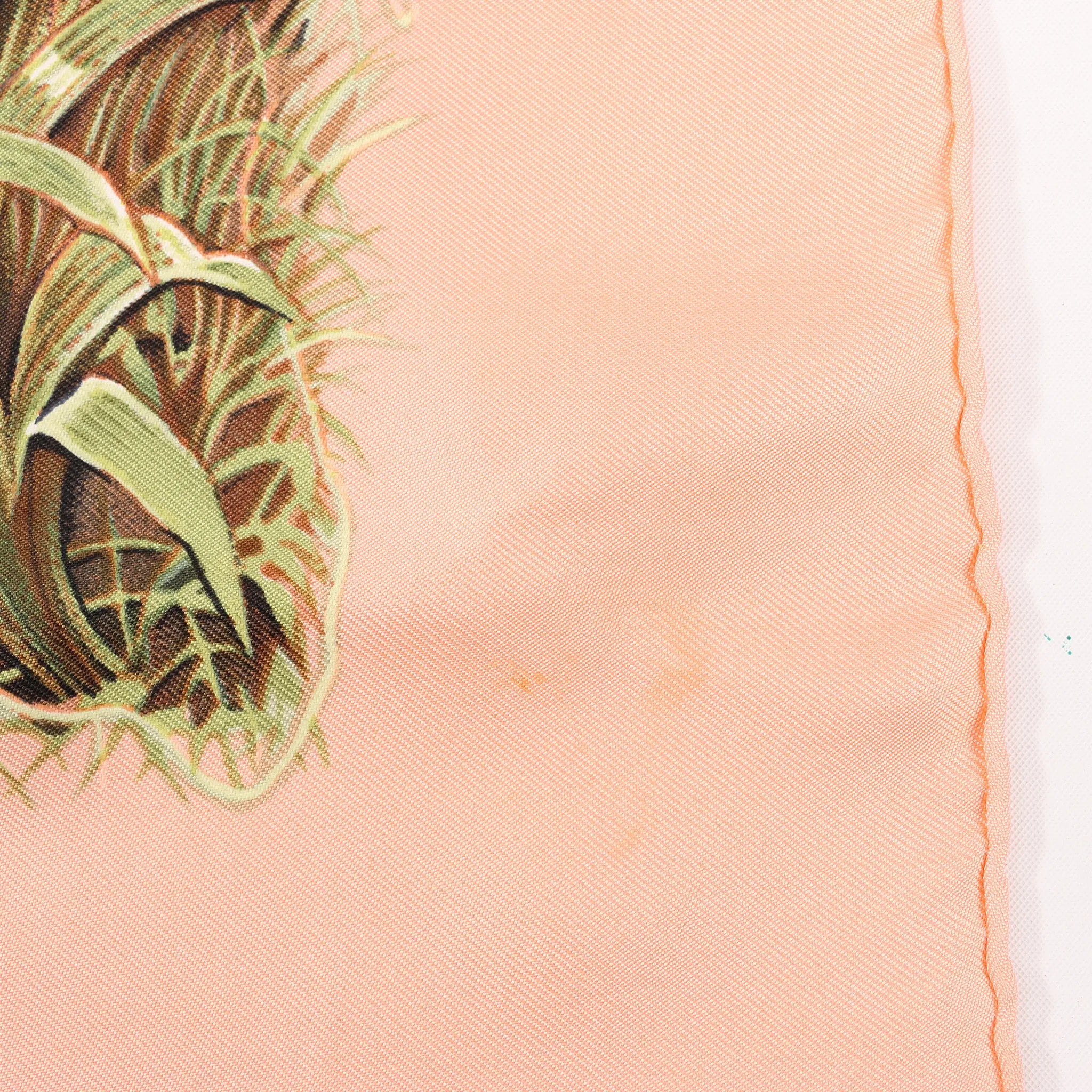 Hermès Carré 90 "EQUATEUR" Silk handkerchief in Pink
