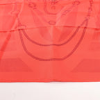 Hermès Carré 90 "ETVDE POVR VNE PARVRE DE GALA" Silk handkerchief in Red