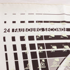 Hermès Carré 90 "FAUBOURG SECONDE" Silk handkerchief in Yellow x Black x White