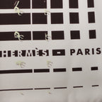 Hermès Carré 90 "FAUBOURG SECONDE" Silk handkerchief in Yellow x Black x White