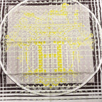 Hermès Carré 90 "FAUBOURG SECONDE" Silk handkerchief in Yellow x Black x White