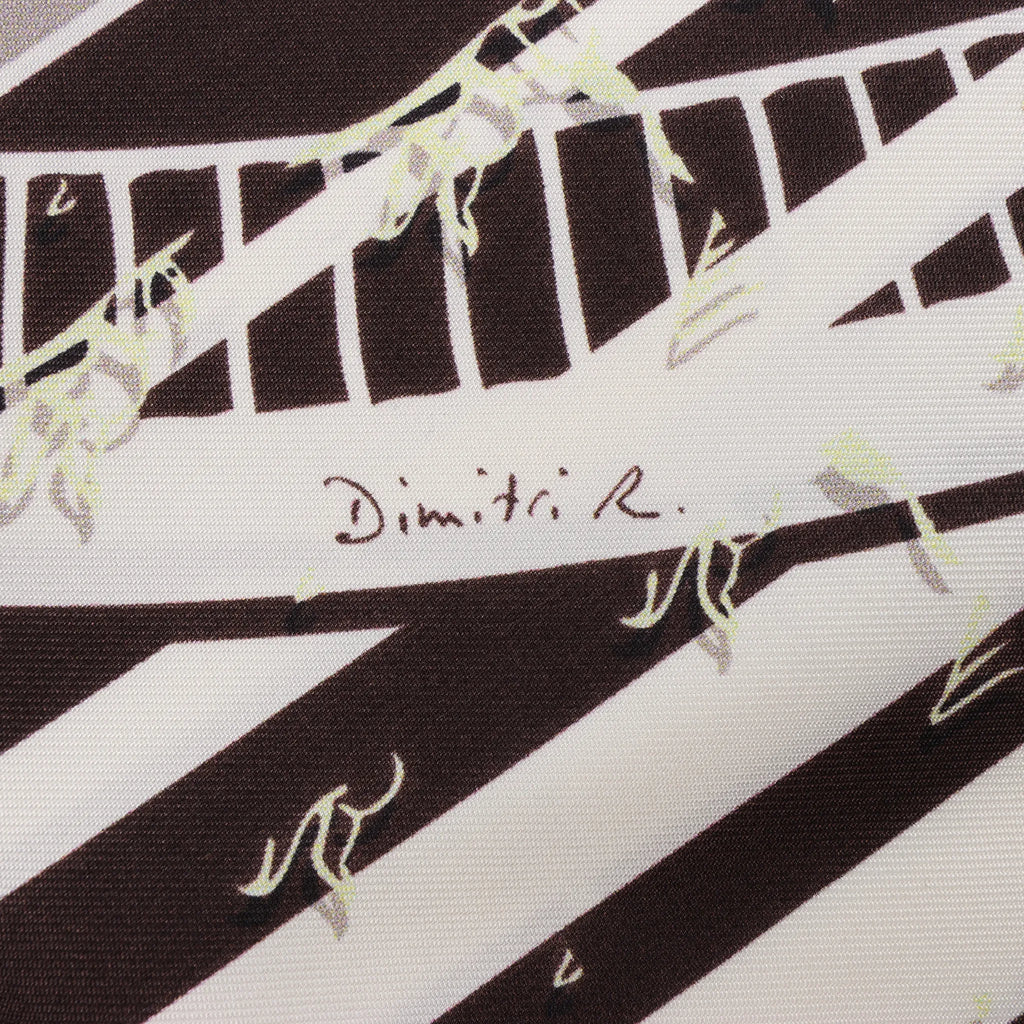 Hermès Carré 90 "FAUBOURG SECONDE" Silk handkerchief in Yellow x Black x White