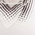 Hermès Carré 90 "FAUBOURG SECONDE" Silk handkerchief in Yellow x Black x White