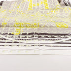 Hermès Carré 90 "FAUBOURG SECONDE" Silk handkerchief in Yellow x Black x White