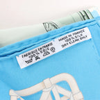 Hermès Carré 90 "FEUX DE ROUTE" Silk handkerchief in Blue
