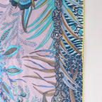 Hermès Carré 90 "FLOWERS OF SOUTH AFRICA" Silk handkerchief in Purple x Blue