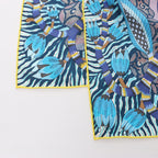 Hermès Carré 90 "FLOWERS OF SOUTH AFRICA" Silk handkerchief in Purple x Blue