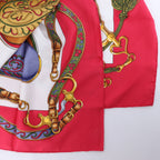 Hermès Carré 90 "Festival des Amazones" Silk handkerchief in Red