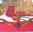 Hermès Carré 90 "Festival des Amazones" Silk handkerchief in Red