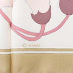 Hermès Carré 90 "Flora Graeca" Silk handkerchief in Beige