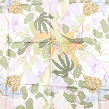 Hermès Carré 90 „Flora Graeca“ Seidentaschentuch in Beige
