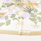 Hermès Carré 90 "Flora Graeca" Silk handkerchief in Beige