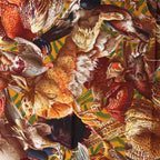 Hermès Carré 90 "GIBIERS" Silk handkerchief in Orange