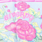 Hermès Carré 90 "GIVERny" Silk handkerchief in Light Blue