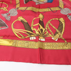 Hermès Carré 90 "GRAND UNIFORME" 100% Silk Scarf in Burgundy