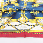 Hermès Carré 90 "GRANDE TENUE" Silk handkerchief in Burgundy