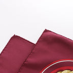 Hermès Carré 90 "Gaucho par Hermes Paris" Silk handkerchief in Burgundy