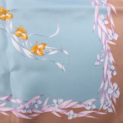 Hermès Carré 90 "H.d'Origny" Silk handkerchief in Blue