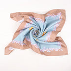 Hermès Carré 90 "H.d'Origny" Silk handkerchief in Blue