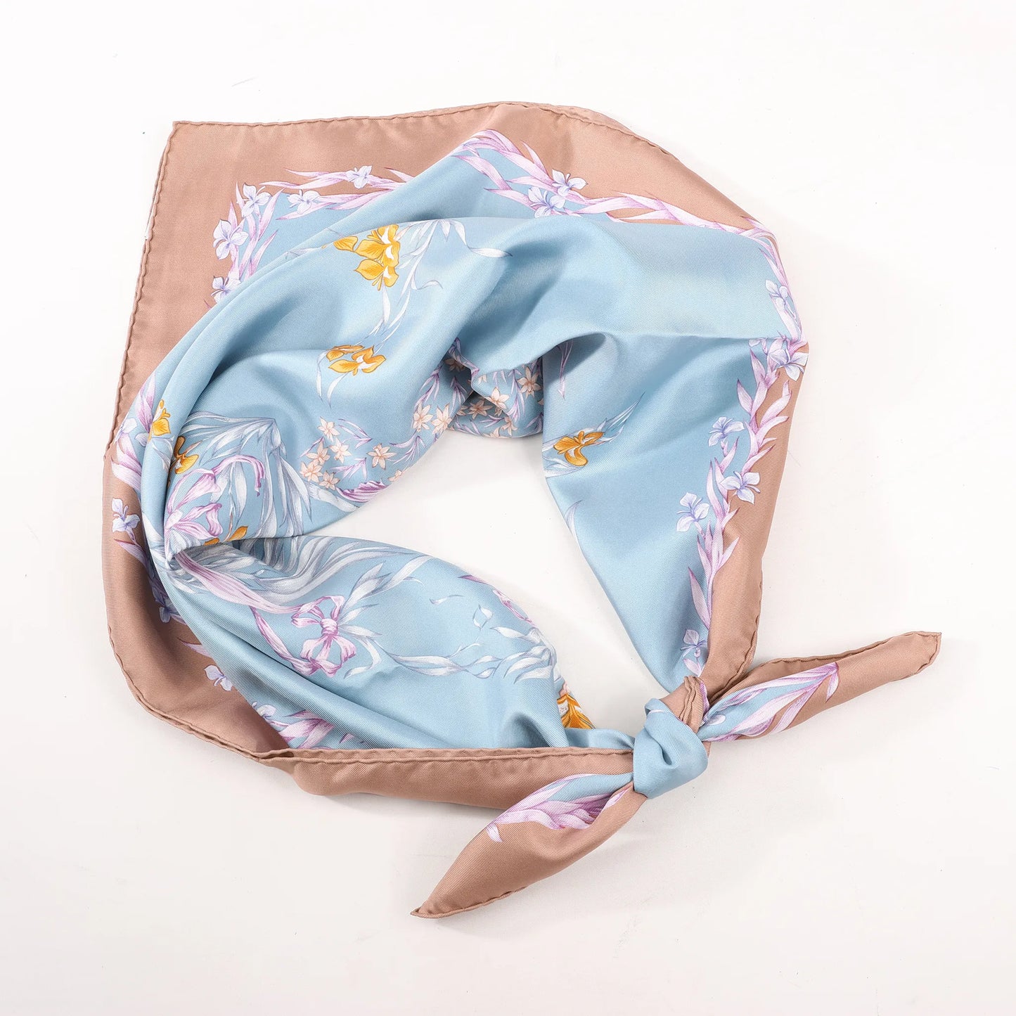 Hermès Carré 90 "H.d'Origny" Silk handkerchief in Blue