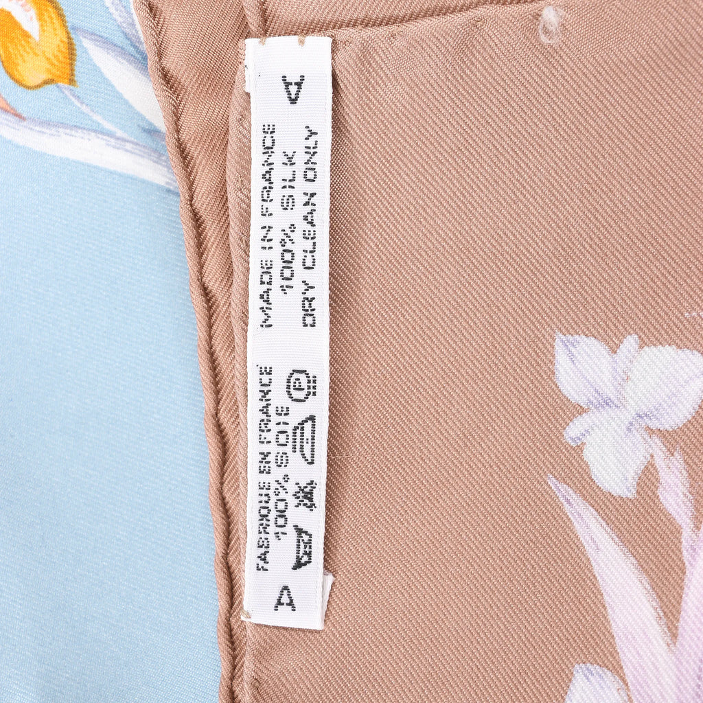 Hermès Carré 90 "H.d'Origny" Silk handkerchief in Blue
