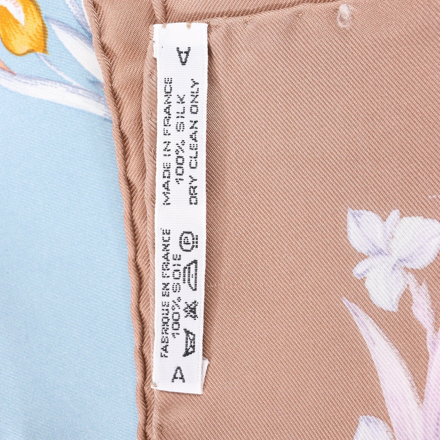 Hermès Carré 90 "H.d'Origny" Silk handkerchief in Blue