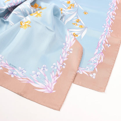 Hermès Carré 90 "H.d'Origny" Silk handkerchief in Blue