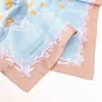 Hermès Carré 90 "H.d'Origny" Silk handkerchief in Blue