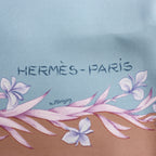 Hermès Carré 90 "H.d'Origny" Silk handkerchief in Blue