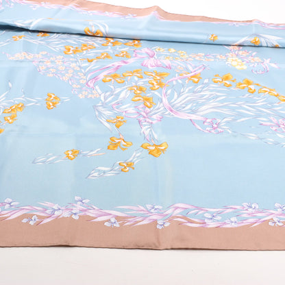 Hermès Carré 90 "H.d'Origny" Silk handkerchief in Blue