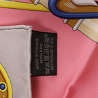 Hermès Carré 90 "HARNAIS DE COEUR" Silk handkerchief in Pink