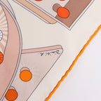 Hermès Carré 90 "HERMES ELECTRIQUE" Silk handkerchief in Beige